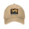 Scary Nevermore Raven Edgar Allan Poe Baseball Caps Distressed Washed Poet Snapback Cap Unisex Women Outdoor Travel Adjustable Hat