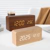 Multi-functional Digital Clock Wood Smart Alarm Clock Versatile Alarm Clock  for Bedside