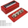 Heavy-Duty Modular Design DC 48v Distribution Block 4 Terminal Studs Power Distribution Block  RV