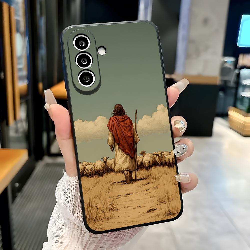 Jesus Phone Case For Samsung S26 S25 Plus S20 S20 Plus S22 Ultra S23 FE S21 Plus S21 Ultra Soft Cover