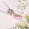 Glaze Bottle Glaze Vial Pendant Water Drop Mini Bottles Necklace Openable Necklace  Memorial