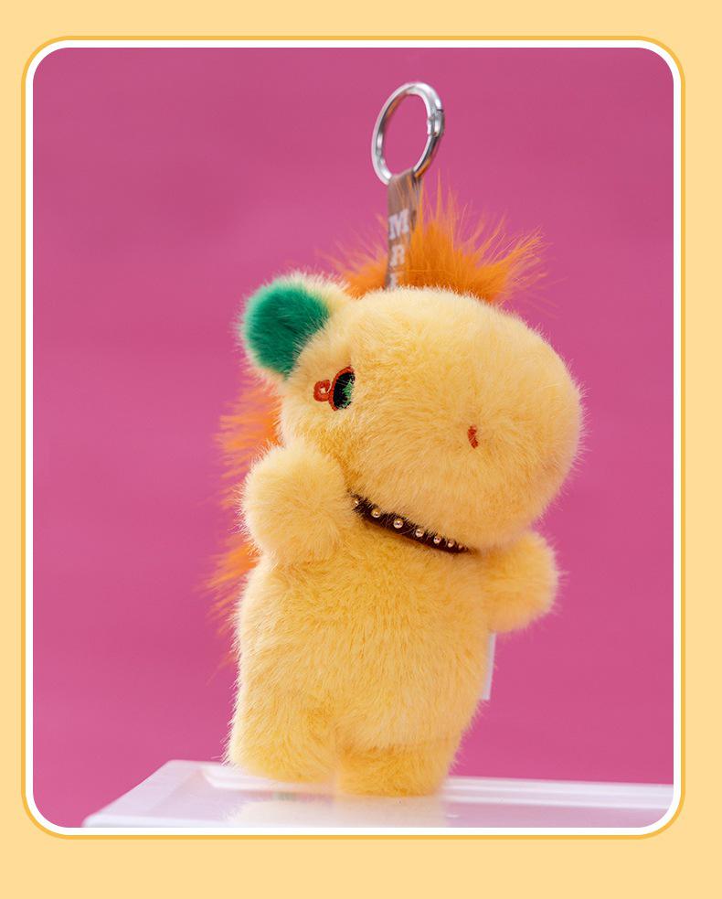 Zodiac Year Horse Plush Pendant Keychain - Cross-Border Pony Doll Mascot.