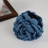 Vintage Solid Color Fabric Fashion Girl Hair Claw Hair Accessory Three-Dimensional Rose Flower Women's Hairpin Elegant Shark 