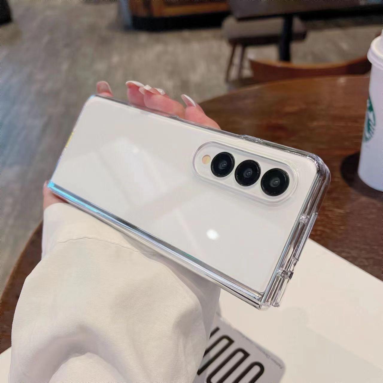 For Samsung Left and Right Folding Screen ZFold 6/5 Phone Case Transparent 7 Phone Case Folding Phone Case For  Samsung Folding zfold7