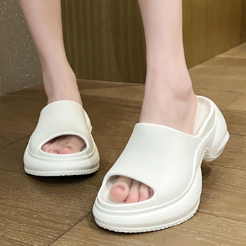 .Cm Heightening Artifact Eva Cool Slippers New Summer Wear Heightening Non-slip Thick-bottomed Beach Slippers Ladies