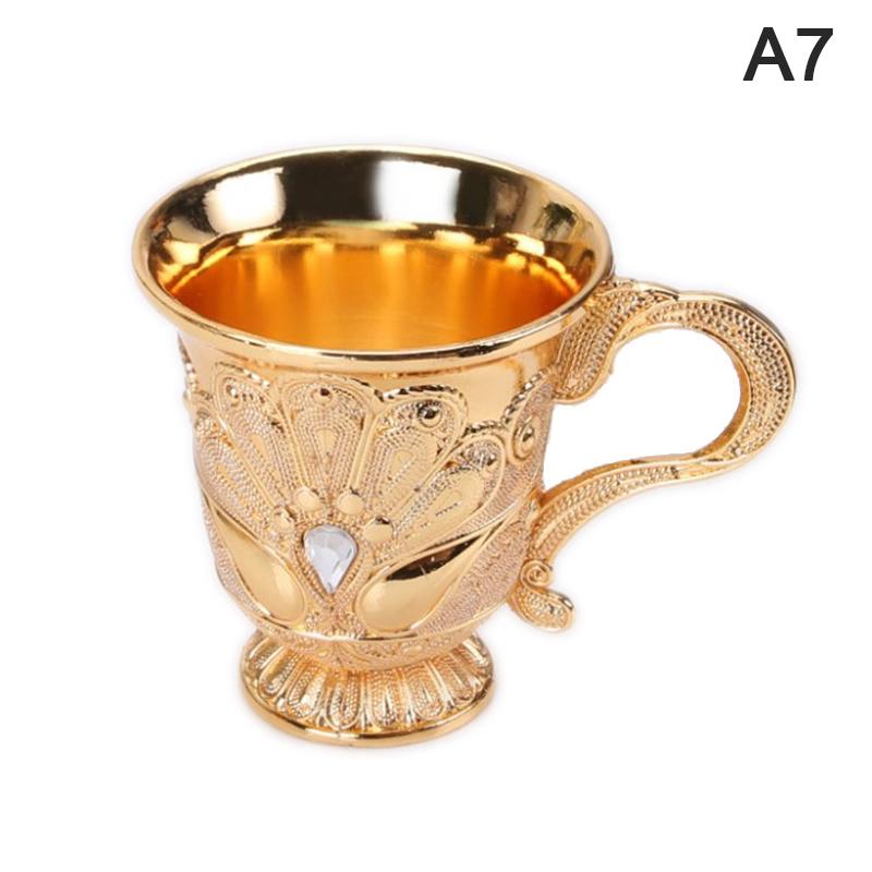 30Ml Retro Creative Small Beverage Wine Cup Gold European Style Home Bar