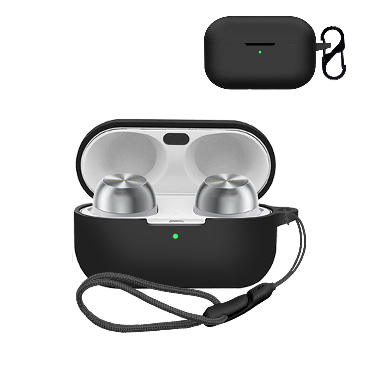 

Для Technics чехол для беспроводных наушников силиконовый защитный чехол карабин падение царапины можно носить и пылезащитный EAH-AZ100 [NOUKAJU] (С +