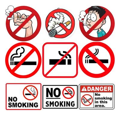 V1619#No Smoking Sign  Sticker On The Car Vinyl Decal Waterproof Decoration Car Stickers