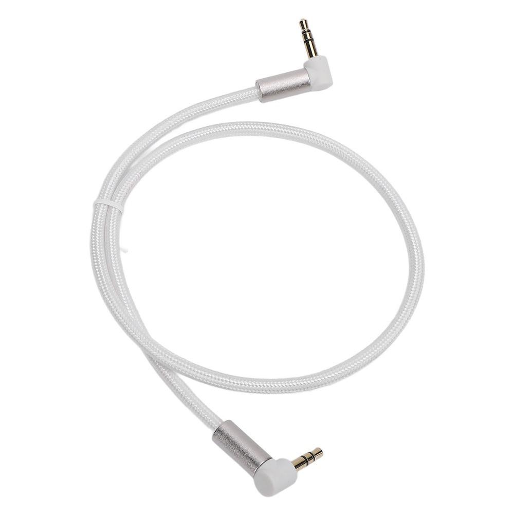 90 Degree Angle Stereo Auxiliary Cord Stereo Sound Support Male To Male Aux Cable  for Headphone