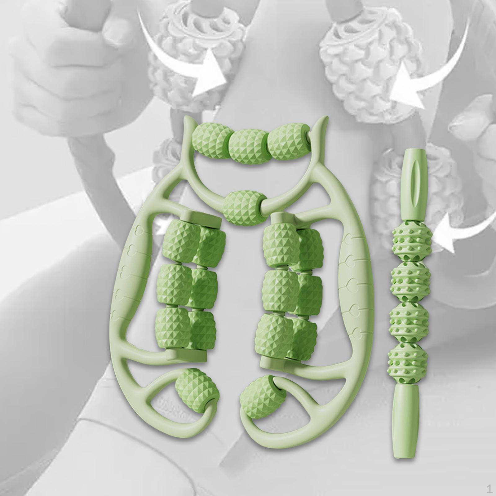 

2 Пенных ролика для массажа тела Инструменты для икр и бедер зелёный