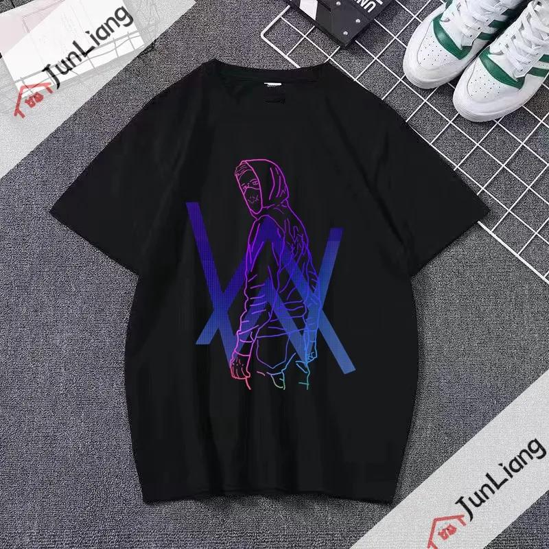 New DJ Alan Olav Walker Music Star T-shirt Unisex Loose Stylish Summer Short-sleeved Top XS