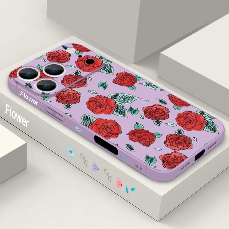 Cartoon Daisies Flower Pattern Lanyard Case For iPhone 17 Pro Max iPhone 16 15 14 13 Pro Max 11 16E 17E Soft Silicone Phone Back Cover