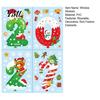 Shop Window Display Decorations 4 Sheets 2027 Christmas New Year Clings, Double Sided Static Sticker with Home Office Decor Santa Reindeer Snowflake