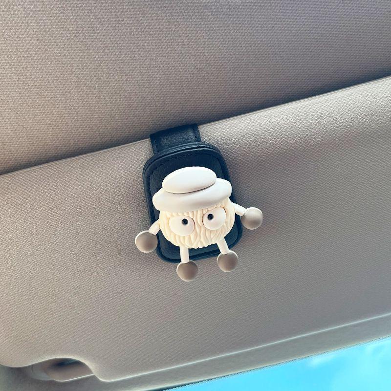 Multi-functional Car Sun Visor Sunglasses Holder Clip