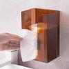 Wall Mounted Tissue Box Holder Large Capacity Transparent Design Simple
