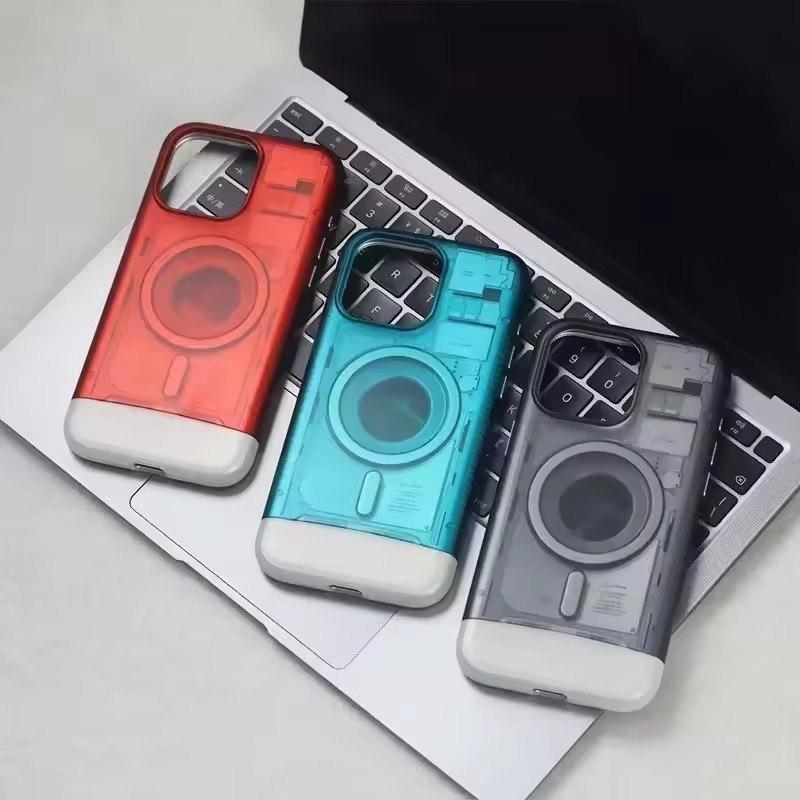Luxury Classic C1 MagSafe Case for iPhone 16 Pro Max 16 Pro 15 14 13 - Ultra Hybrid Magnetic Protector Cover with Hard Shell Desig
