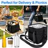 Large Capacity Waterproof Insulated Picnic Bag with Water Bottle Storage