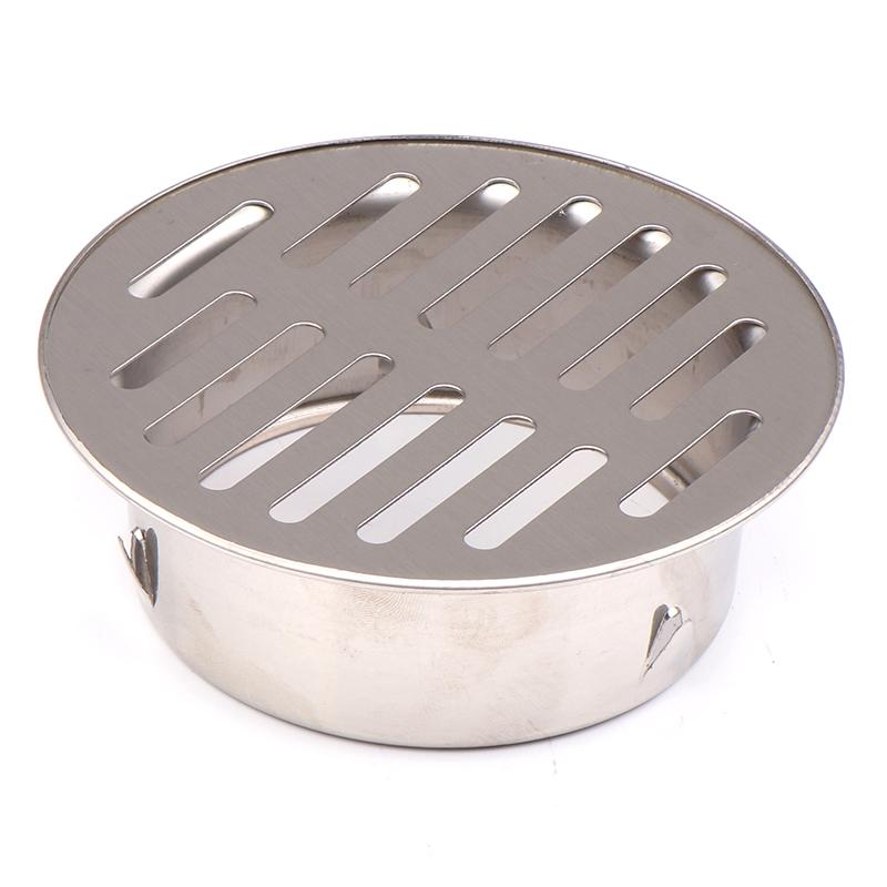 Floor Drain Cover Rain Pipe Cap Drain Pipe Floor Drain Floor Drain 50/70/110/150MM Stainless Steel Balcony Drainage Roof Round