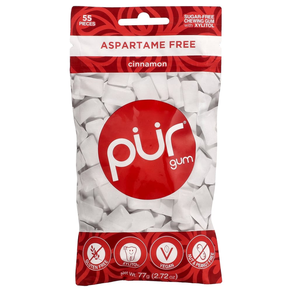 iHerb Cinnamon Gum, 55 Pieces, 77g (2.72 oz)