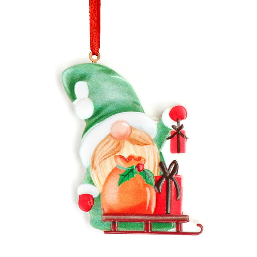 Christmas Resin Funny Pendant Hanging Gift Holiday Party Front Door