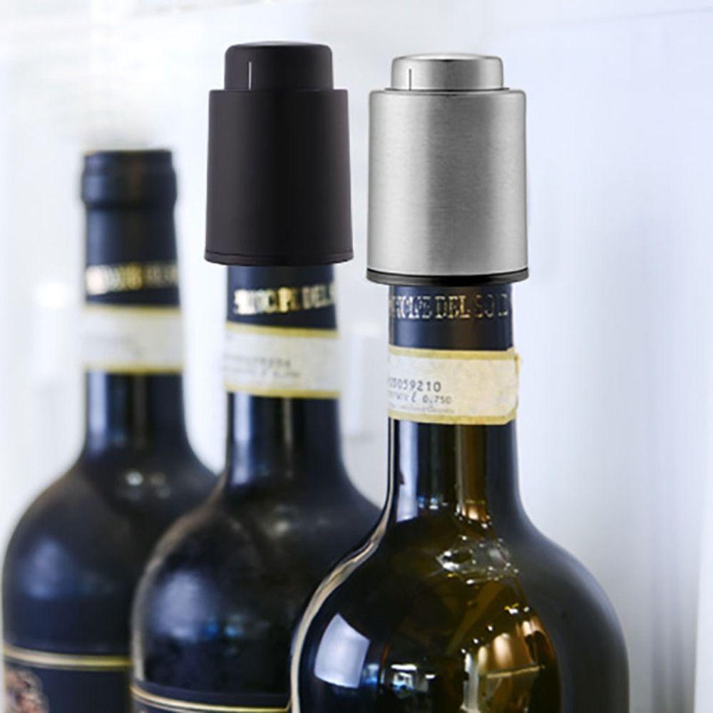 Stainless Steel Vacuum Wine Stoppers with Time Scale Wine Corks Keep Fresh Wine Preserver  Kitchen