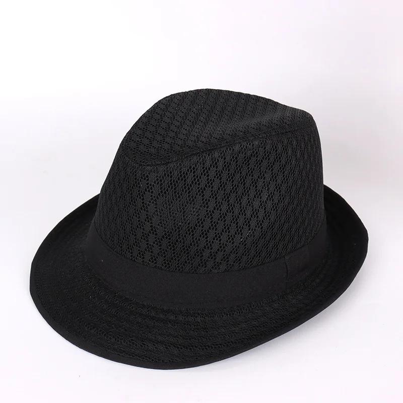 Men's & Women's Straw Breathable Jazz Hat Mesh Summer Sun Hat