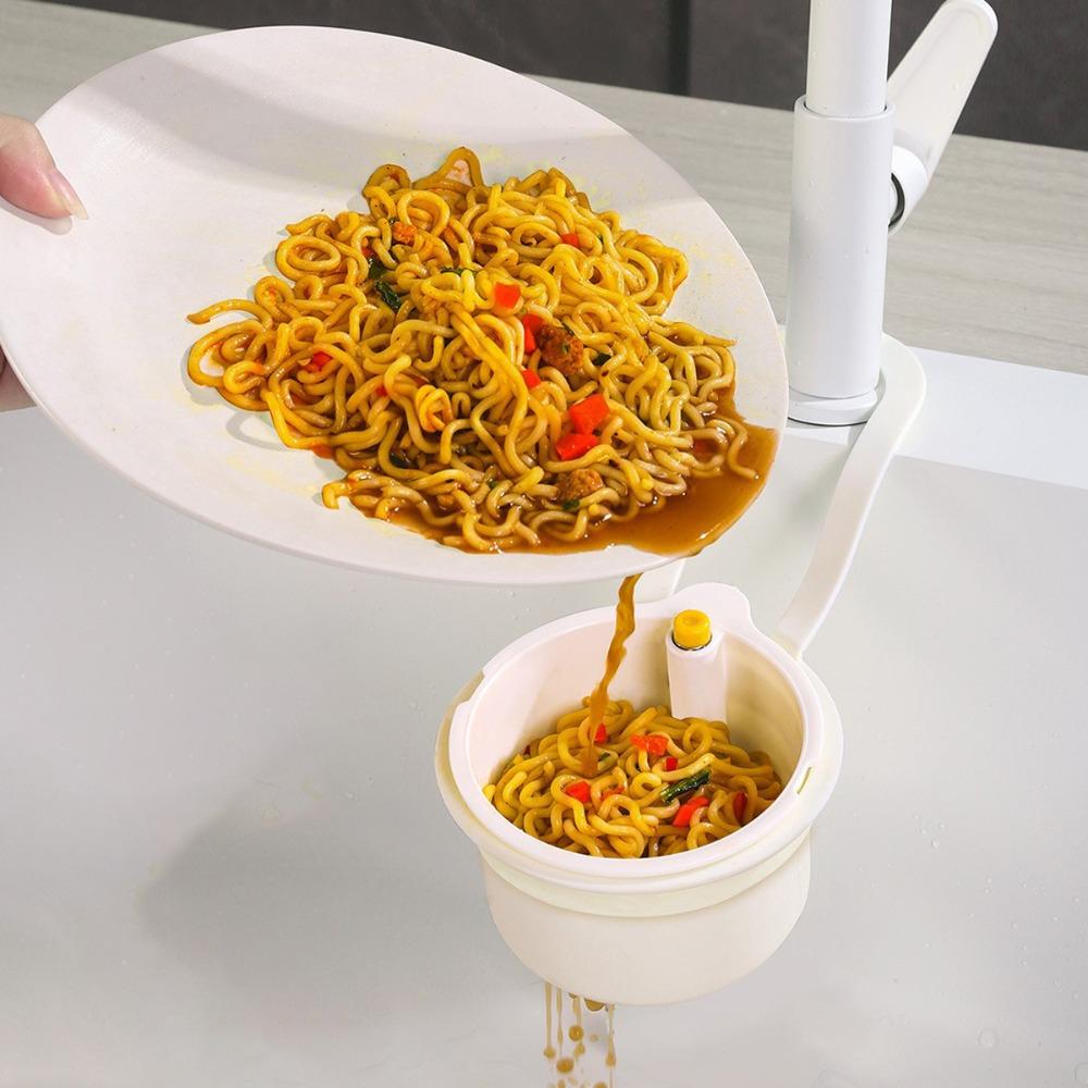 Hanging Sink Draining Basket Openable Bottom Cover Detachable Kitchen Garbage Filter Food Residue Filter Cleaning Water Basket