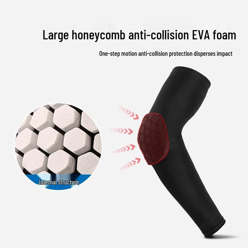 Lycra Honeycomb Anti-collision Basketball Elbow Guard Sleeve