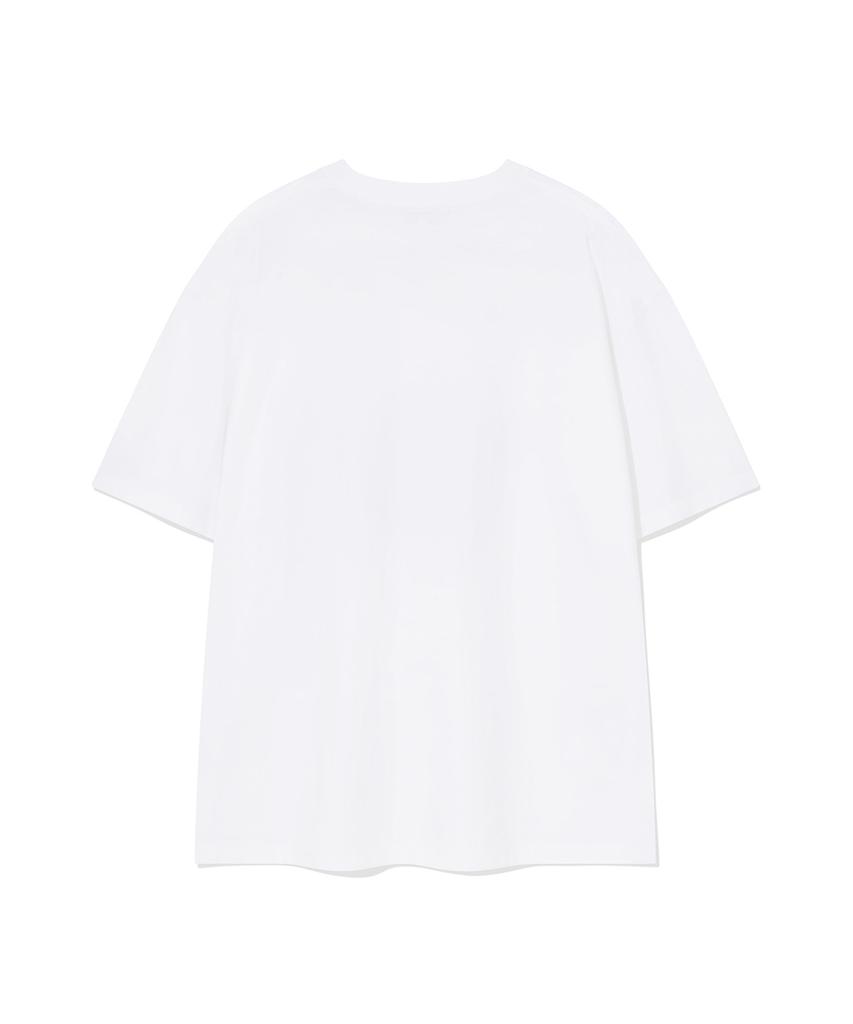 WACKY WILLY Shining Leo Short Sleeve T-Shirt White