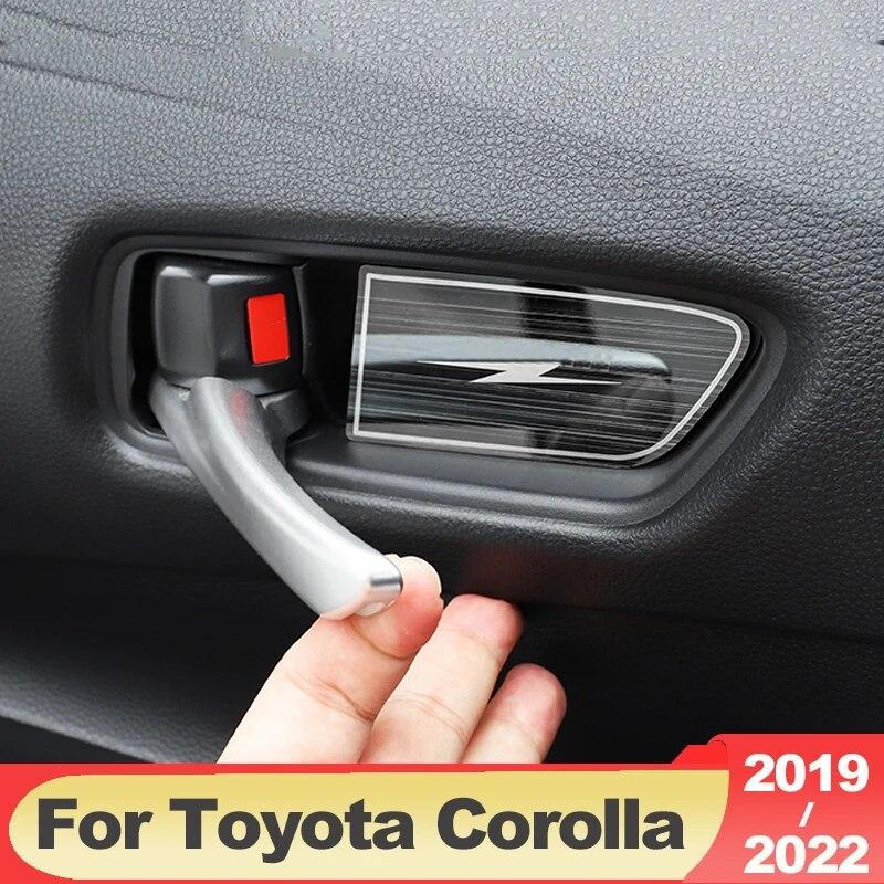 Stainless Steel Car Styling Inner Door Handle Bowl Covers Trims Accessories For Toyota Corolla    2022 E210 12th