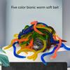100Pcs Flexible Soft Fishing Lures Artificial Earthworms Baits Jigging Wobblers Soft Wobblers Lures Baits Enduring