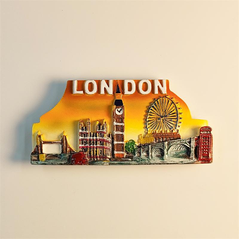 Malaysia Kuala Lumpur Twin Tower 3D Stereoscopic Tourism Souvenirs Resin Painting Decoration Home Refrigerator Magnets