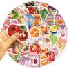 10/30/50pcs Vintage Mediterranean Tomato Graffiti Stickers Retro Aesthetics Decals DIY Laptop Journal Watercolor Cartoon Sticker