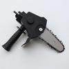 Electric Drill To Chainsaw Converter Kit with Fixed Bracket – Multifunctional Accessory for Cutting and Grinding.