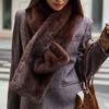 Damen-Schal Schal aus Kunstfuchs Fell Warmes Herbst Winter Accessoire Vielseitig für den täglichen Gebrauch