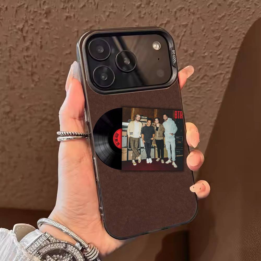 

BTR B-Big Time R-Rush Phone Case For iPhone 17,16,15,14,13,12,11,Pro Max,Plus Candy Silver Cover iPhone15pro