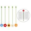 5 Pcs Decorative Bookmarks for Book Reading Crochet Flowers Page Marker Creative Bookmarks Knitted Daisy Book Markers
