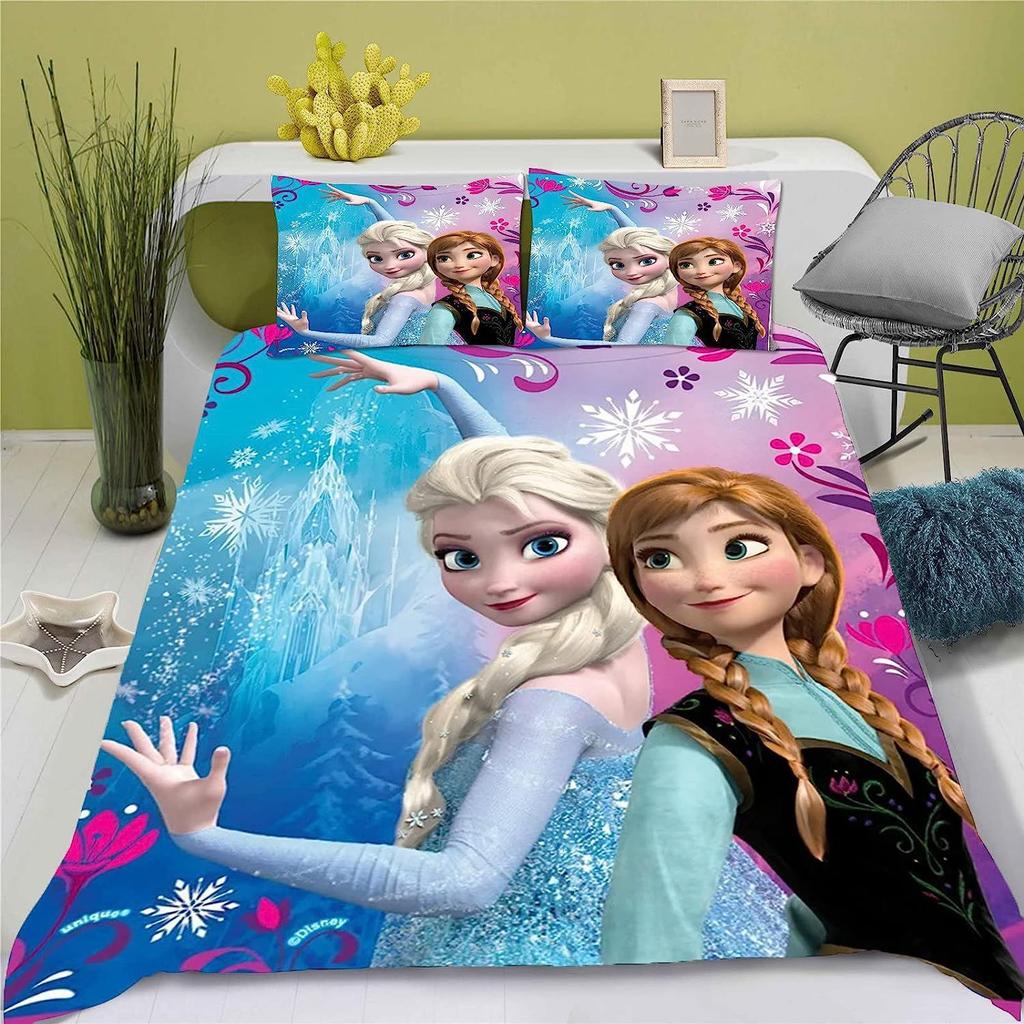 Three-Piece 3D Digital Printing Quilt Cover Pillowcase
