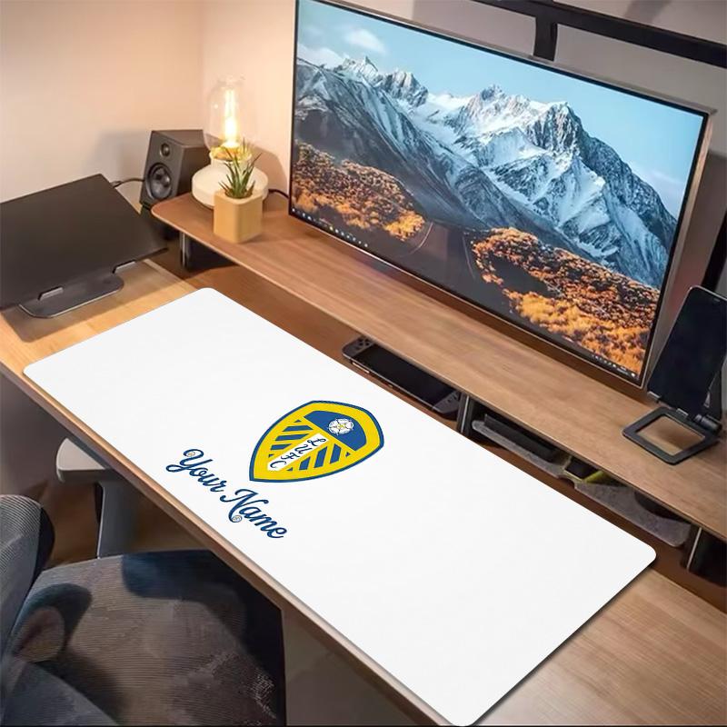 Leeds F4 Custom Name Large Size Mouse Pad Large Gaming Table Cushion Non-slip Laptop Tablet Big Mousepad XXL Mat Mini PC Playmat With Lock edge