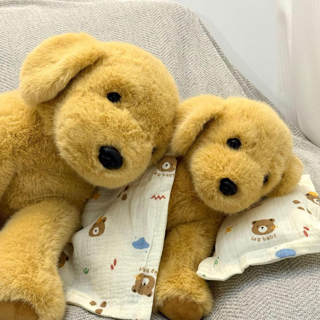 Urocza pluszowa lalka piesek - Złoty Retriever i Husky Towarzysz snu dla dzieci