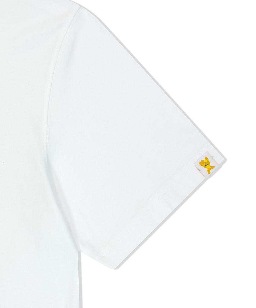 WACKY WILLY Lettering Short Sleeve T-Shirt White