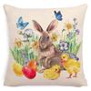 Pillowcase Easter Pillowcase Cartoon Truck Garland Rabbit Egg Animal Plaid