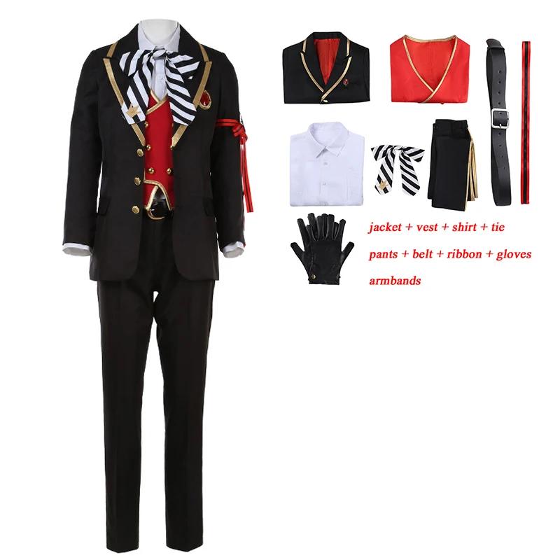 Riddle Rosehearts Cosplay Twisted-Wonderland Riddle Rosehearts Kostuum Kleding Pruik Halloween Outfits Kostuums voor Volwassene XL black