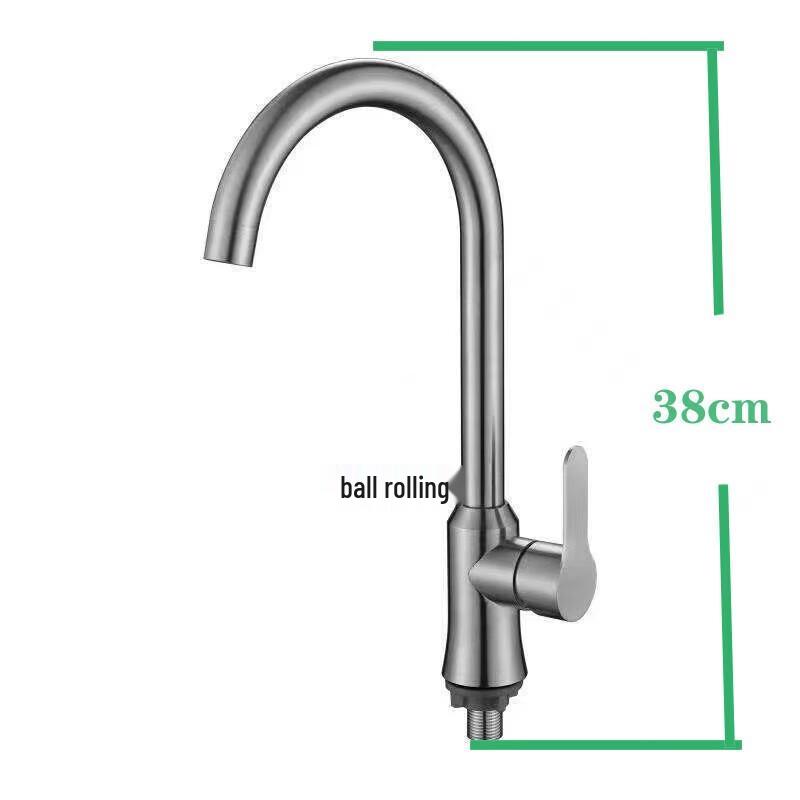 LiIong 304 Stainless Steel Single Cold Kitchen Faucet