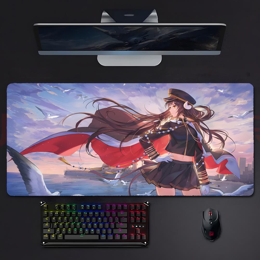 Game Anime AAzur LLane Mouse Pad Large Gaming Mousepad With Stitched Edges Thickened Desk Mat Pc