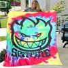 Fashion S-Spitfire Logo Pattern Blanket Flannel Thin Blanket Portable Home Travel Office Lunch Break Blanket Birthday Gift