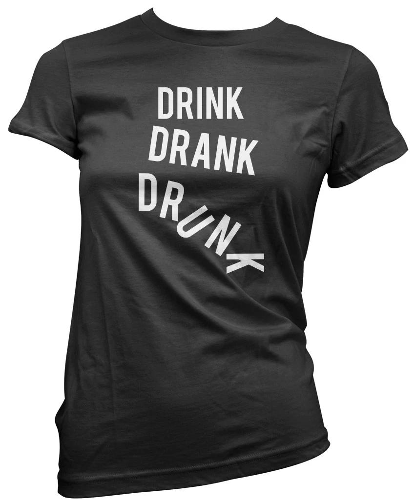 Drink Drank Drunk - Hangover Party Drinking Alcohol Womens Fitted T-Shirt 3XL