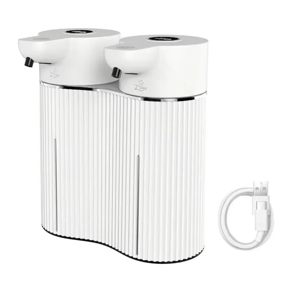 Wall-Mounted Double-Head Soap Dispenser Infrared Sensor Disinfectant Distributor Home Use