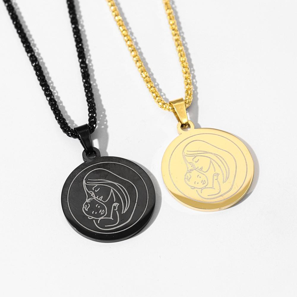 Popular and Fashionable New Mother and Baby Trendy Jewelry Pendant Necklace