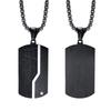 Valentine's Day Gift Stainless Steel Jewelry Dog Tag Man Necklace Pendant  For Wedding Birthday Party Dad Boyfriend